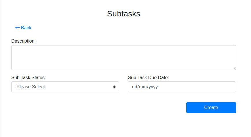 subtask update layout